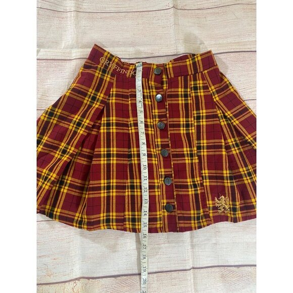 Harry Potter Gryffindor Women's Multi Plaid School Wizard Skirt - XS - Picture 6 of 12